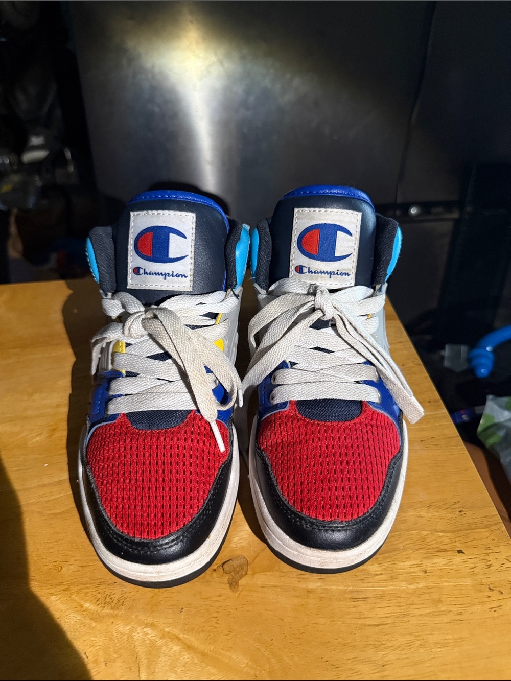Champion Kids Colorblock Sneakers - Red, Blue, Black